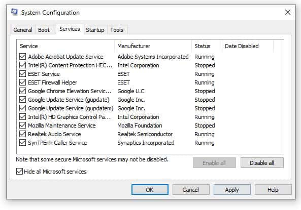 System Configuration