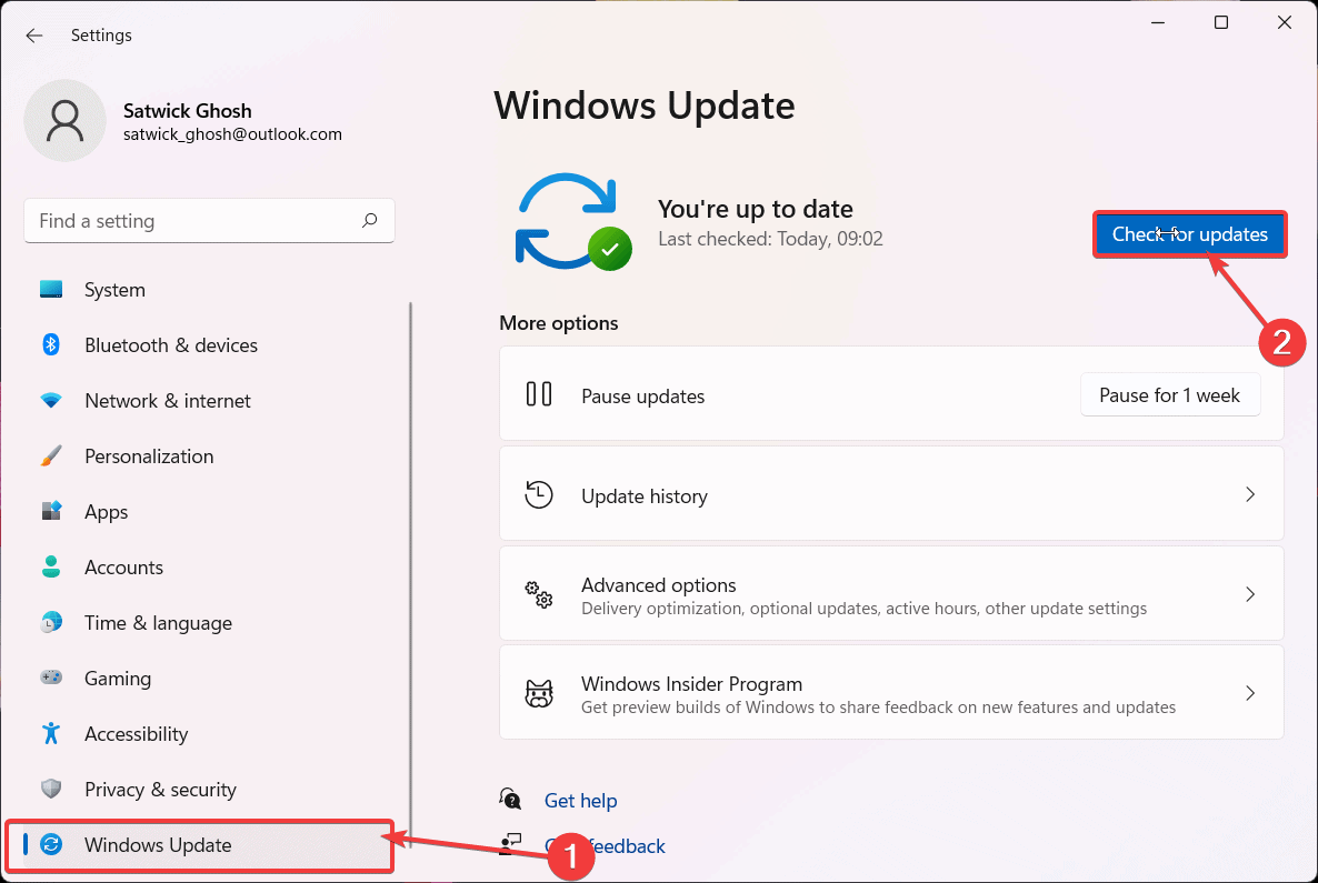 fingerprint scanner not working Windows 11