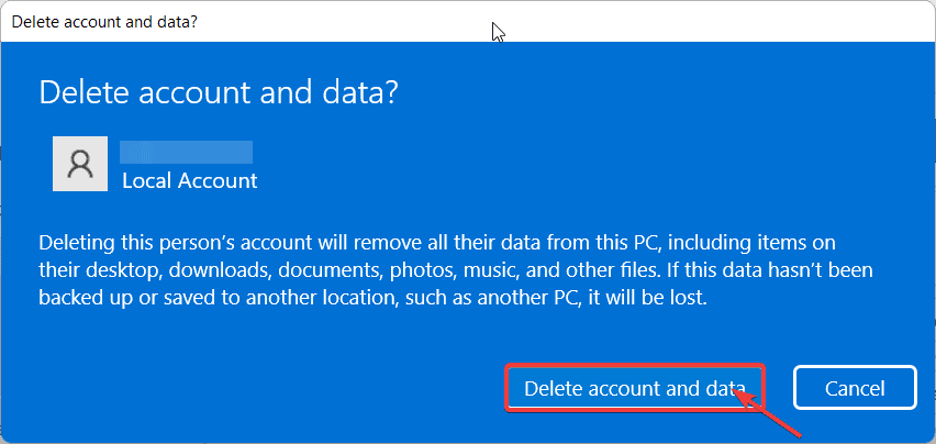 remove users in Windows 11