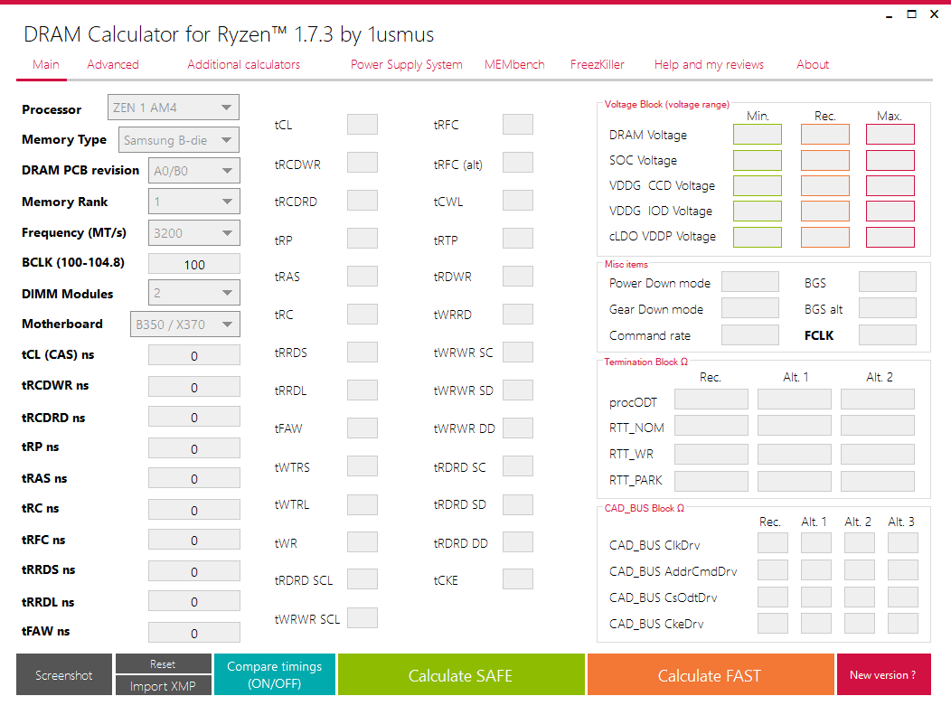 Calculate SAFE