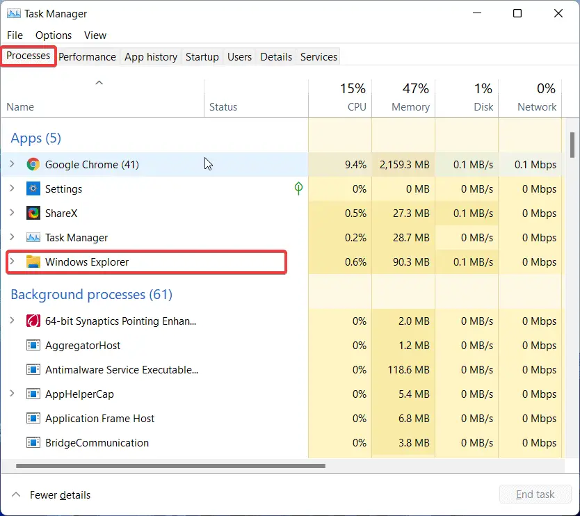 Windows 11 File Explorer Crashing