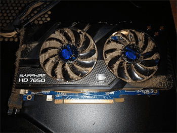 DUST on GPU - Cause of GPU Fan Not Spinning