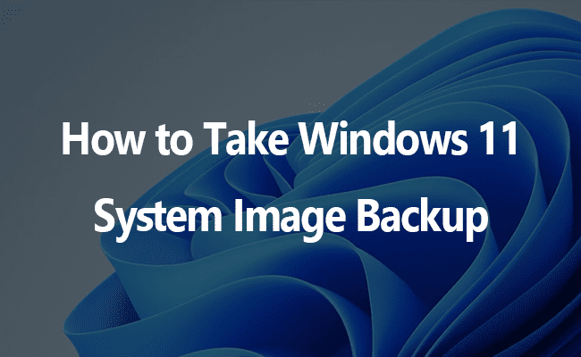 how to take image backup of windows 11