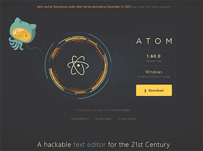 ATOM editor