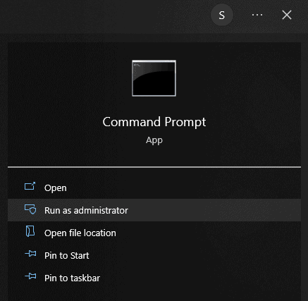 Command Prompt - Run As Administrator