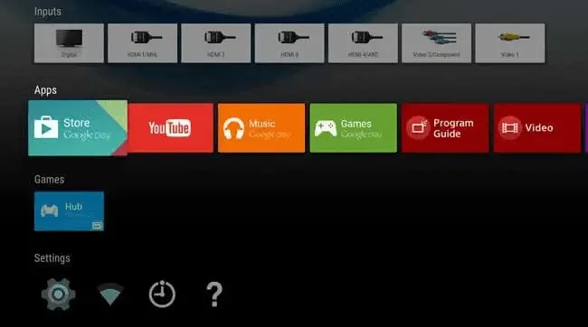 Settings App on Android TV