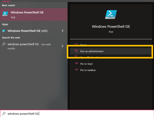 Windows Powershell IDE Run as Administrator