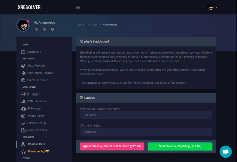 Xresolver Ip tracking & Blacklisting