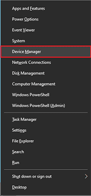 Device Manager - WinX Menu