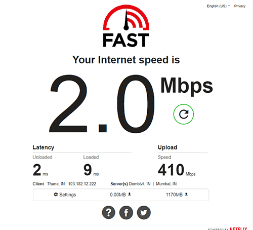 Internet Connection Speed