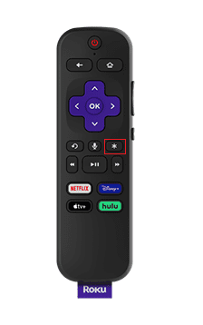 Roku Remote home star button
