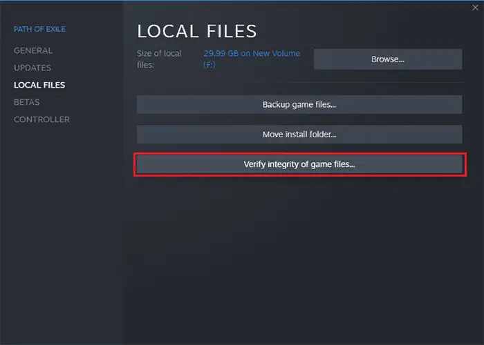 Steam verify integrity of game files