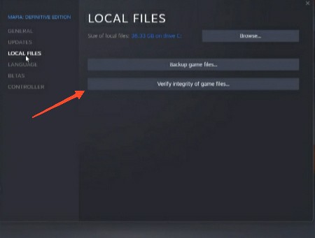 Verify Integrity of the game files
