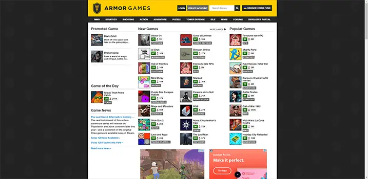 Armor Games - Unblocked Games Website for School