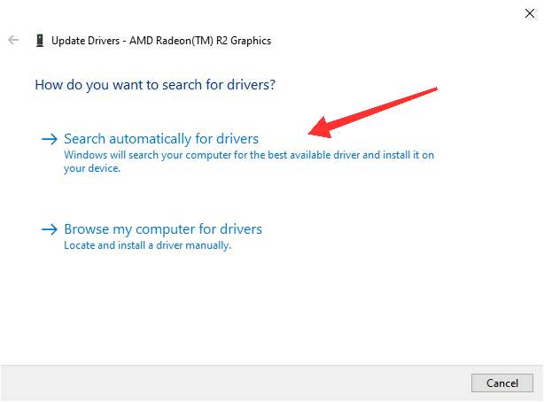 Automatic Search For Drivers
