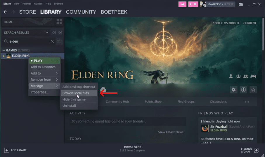 Browse Local Files - Elden Ring Steam