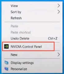 Nvidia Control Panel