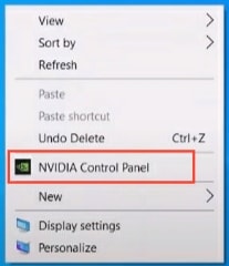 Nvidia Control Panel