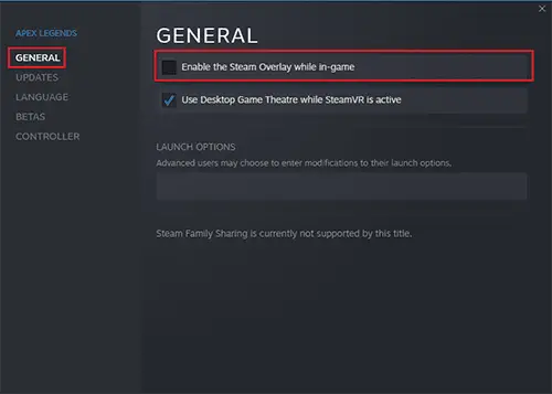 Steam - Enable the Steam Overlay while in-game
