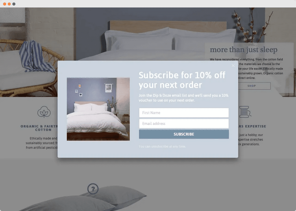 Match The Design To Your Website - Popup